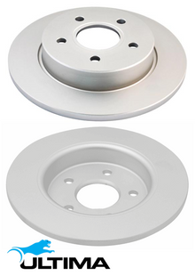 ULTIMA REAR SOLID DISC BRAKE ROTOR SET TO SUIT FORD FOCUS LV HXDA 1.6L I4 SUITS 16'' WHEELS