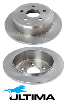 ULTIMA REAR SOLID DISC BRAKE ROTOR SET TO SUIT DODGE NITRO KA ENS TURBO DIESEL 2.8L I4 OD 316MM