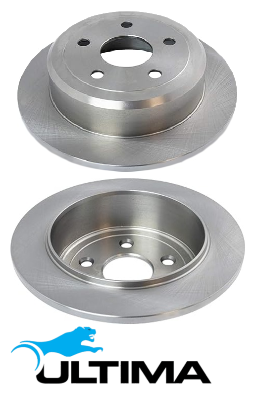 ULTIMA REAR SOLID DISC BRAKE ROTOR SET TO SUIT DODGE NITRO KA EKG 3.7L V6 EXCEPT SXT MODEL