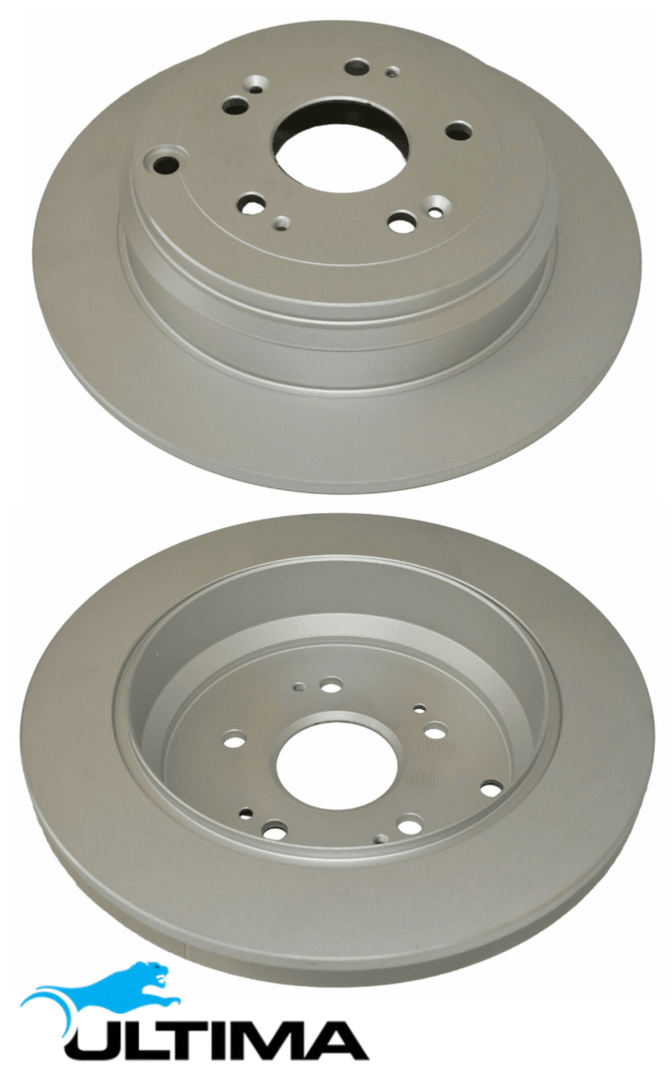 ULTIMA REAR SOLID DISC BRAKE ROTOR SET TO SUIT HONDA N16A4 N22B4 K24W7 TURBO DIESEL 1.6 2.2 2.4 I4