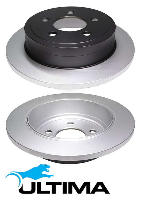 ULTIMA REAR SOLID DISC BRAKE ROTOR SET TO SUIT JEEP CHEROKEE KJ EKG 3.7L V6 SUITS 150KW OD 285MM