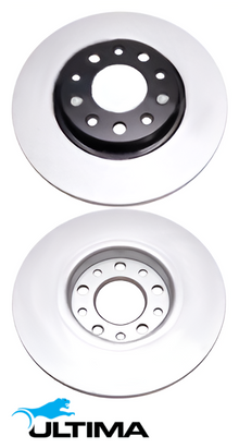 ULTIMA REAR SOLID DISC BRAKE ROTOR SET TO SUIT JEEP CHEROKEE KL EBT TURBO DIESEL 2.0L I4 OD 278MM