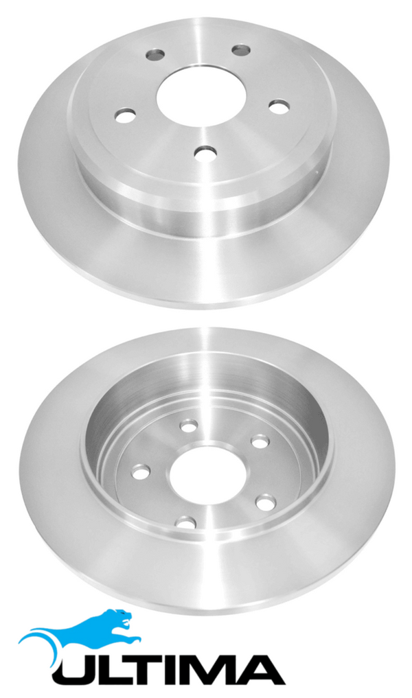 ULTIMA REAR SOLID DISC BRAKE ROTOR SET TO SUIT JEEP GRAND CHEROKEE WH ...