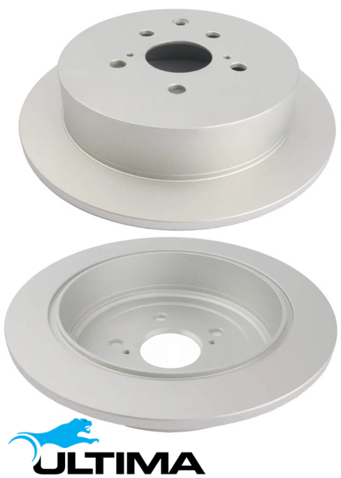 ULTIMA REAR SOLID DISC BRAKE ROTOR SET TO SUIT TOYOTA 2GR-FE 2GR-FKS 3.5L V6 OD 309MM
