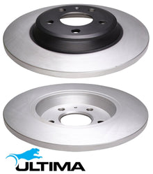 ULTIMA REAR SOLID DISC BRAKE ROTOR SET TO SUIT AUDI Q5 8R CDNC CGLB 2.0L I4 SUITS 1KW & 2EK OD 300MM