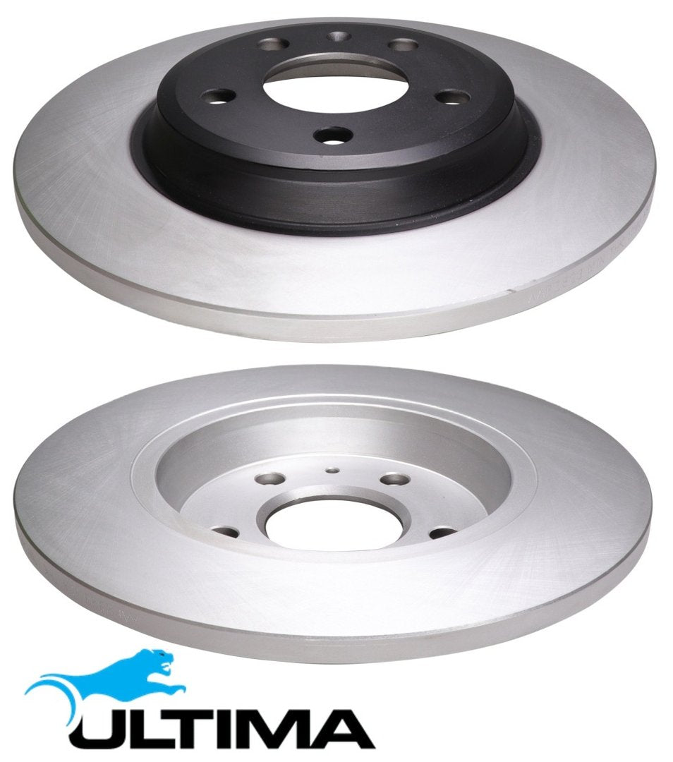 ULTIMA REAR SOLID DISC BRAKE ROTOR SET TO SUIT AUDI A5 8T CGLC TURBO DIESEL 2.0L I4 OD 300MM