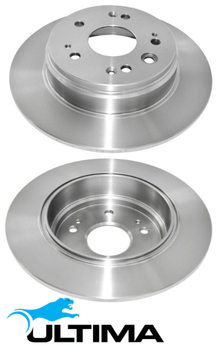 ULTIMA REAR SOLID DISC BRAKE ROTOR SET TO SUIT HONDA CR-V RD K20A K20A1 K20A4 2.0L I4 OD 282MM