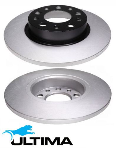 ULTIMA REAR SOLID DISC BRAKE ROTOR SET TO SUIT JEEP RENEGADE EAM EJH ED6 1.4L 1.6L 2.4L I4 OD 278MM