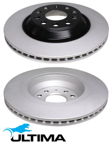 ULTIMA REAR SOLID DISC BRAKE ROTOR SET TO SUIT VOLKSWAGEN GOLF MK.4 AUE BDE BML 2.8 3.2L V6 OD 232MM