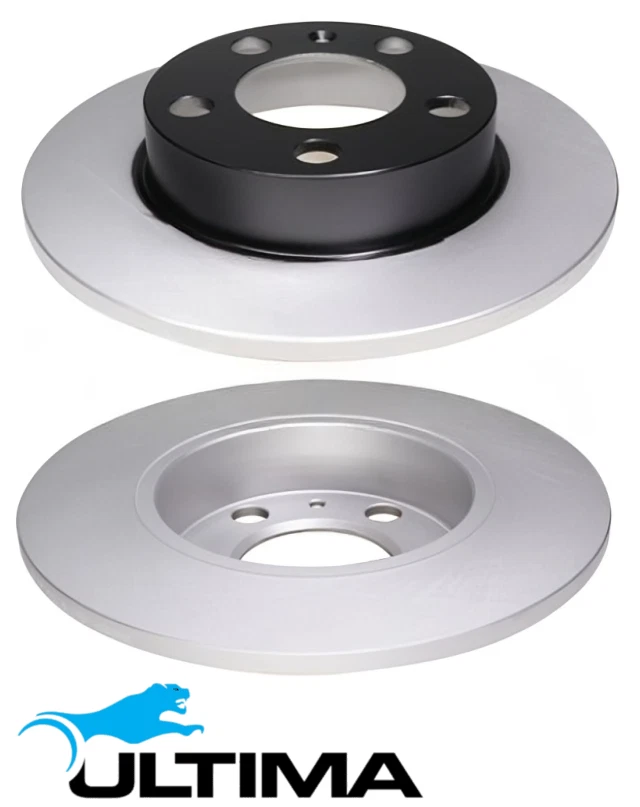 ULTIMA REAR SOLID DISC BRAKE ROTOR SET TO SUIT VOLKSWAGEN GOLF MK.4 AQN 2.3L V5 OD 232MM