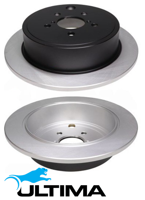 ULTIMA REAR SOLID DISC BRAKE ROTOR SET TO SUIT SUBARU EJ253 EJ255 2.5L F4