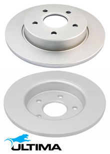 ULTIMA REAR SOLID DISC BRAKE ROTORS TO SUIT FORD FOCUS LT LV D420T 2.0 I4 UXXMJ CHASSIS TILL 01/2009
