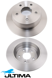 ULTIMA REAR SOLID DISC BRAKE ROTORS TO SUIT JEEP GRAND CHEROKEE WG ENF TURBO DIESEL 2.7L I5 OD 305MM