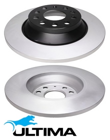 ULTIMA REAR SOLID DISC BRAKE ROTORS TO SUIT VOLKSWAGEN CLHA DCYA DGCA DDYA CUAA CZEA 1.4 1.6 2.0L I4