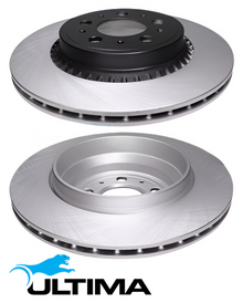 ULTIMA REAR VENTED DISC BRAKE ROTOR SET TO SUIT VOLVO XC90 P2 B6294T TWIN TURBO 3.2L I6 OD 308MM