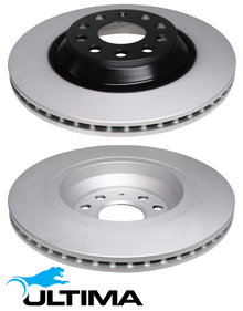 ULTIMA REAR VENTED DISC BRAKE ROTOR SET TO SUIT AUDI BWA CESA CHHC CBBB CFGB CDLB CJXF CJFG 2.0L I4