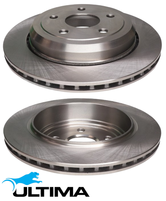 ULTIMA REAR VENTED DISC BRAKE ROTOR SET TO SUIT JEEP CHEROKEE KL EHB 3.2L V6 SUITS BLACKHAWK MODEL