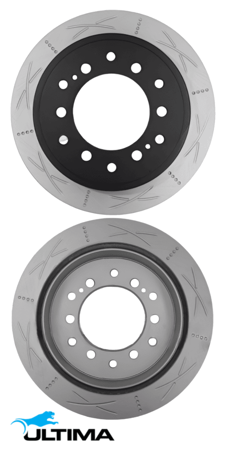 ULTIMA REAR DISC BRAKE ROTOR SET TO SUIT TOYOTA PRADO VZJ90R VZJ95R VZJ120R 5VZ-FE 3.4L V6