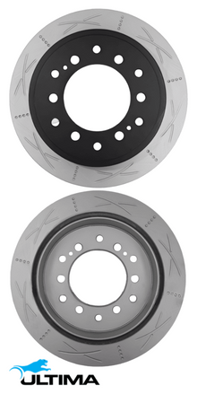 ULTIMA REAR DISC BRAKE ROTOR SET TO SUIT TOYOTA PRADO GRJ120R GRJ121R 1GR-FE 4.0L V6