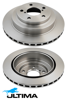 ULTIMA REAR VENTED DISC BRAKE ROTOR SET TO SUIT SUBARU LIBERTY BE BH EJ251 2.5L F4 OD 266MM