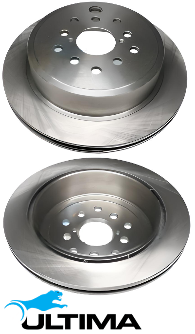 ULTIMA REAR VENTED DISC BRAKE ROTOR SET TO SUIT SUBARU EZ36D 3.6L F6