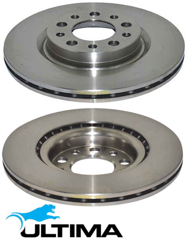 ULTIMA REAR VENTED DISC BRAKE ROTOR SET TO SUIT ALFA ROMEO 159 939A3 TURBO DIESEL 2.4L I5 OD 292MM