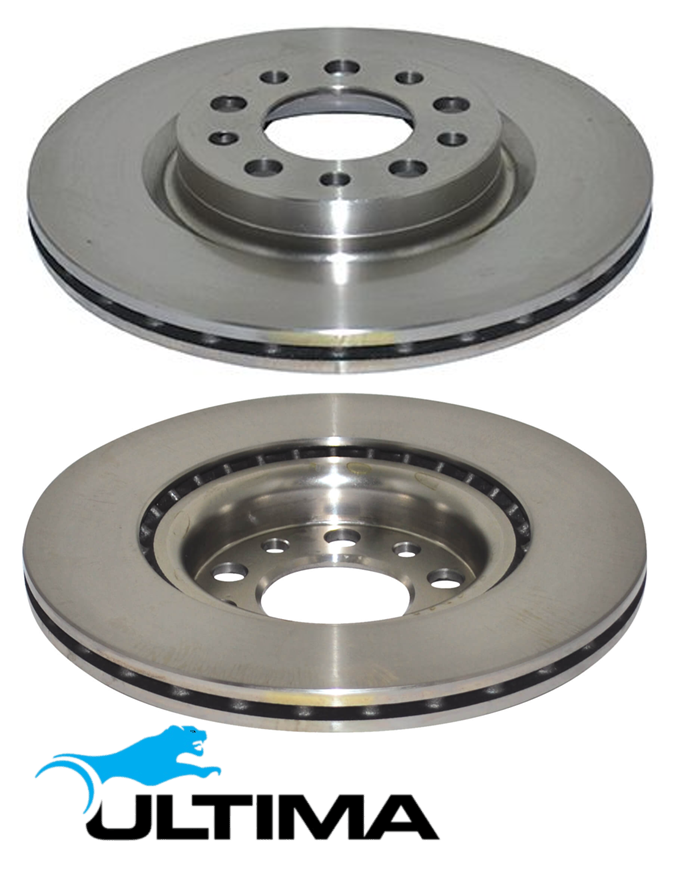 ULTIMA REAR VENTED DISC BRAKE ROTOR SET TO SUIT ALFA ROMEO BRERA 939A0 3.2L V6 OD 292MM