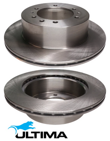 ULTIMA REAR VENTED DISC BRAKE ROTOR SET TO SUIT NISSAN TD42TI TB42E RD28T 2.8L 4.2L 4.5L I6