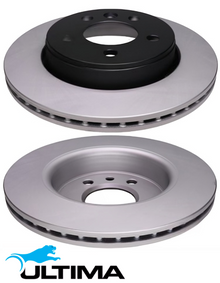 ULTIMA REAR VENTED DISC BRAKE ROTOR SET TO SUIT VOLKSWAGEN AMAROK H2 DDXC 3.0L V6 OD 300MM