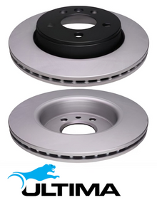 ULTIMA REAR VENTED DISC BRAKE ROTOR SET TO SUIT VOLKSWAGEN CRAFTER SY DAUA 2.0 I4 EXCEPT CAB CHASSIS