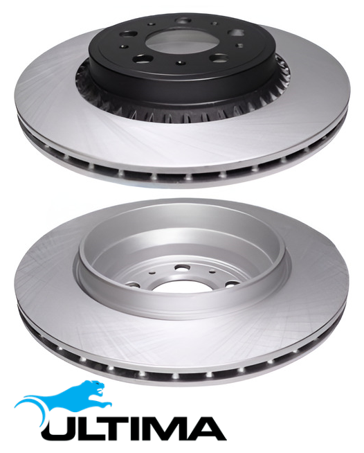 ULTIMA REAR VENTED DISC BRAKE ROTOR SET TO SUIT VOLVO XC90 P2 B5254T2 TURBO 2.5L I5 OD 308MM