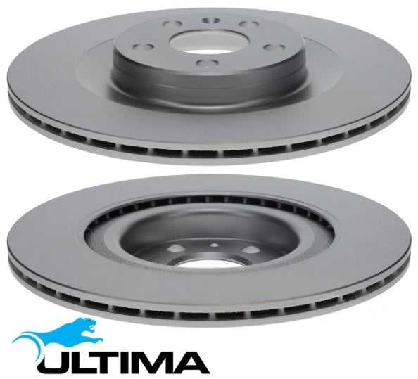 ULTIMA REAR VENTED DISC BRAKE ROTOR SET TO SUIT VOLVO S60 B4204T35 S/C 2.0L I4 TILL 04/2020 OD 320MM