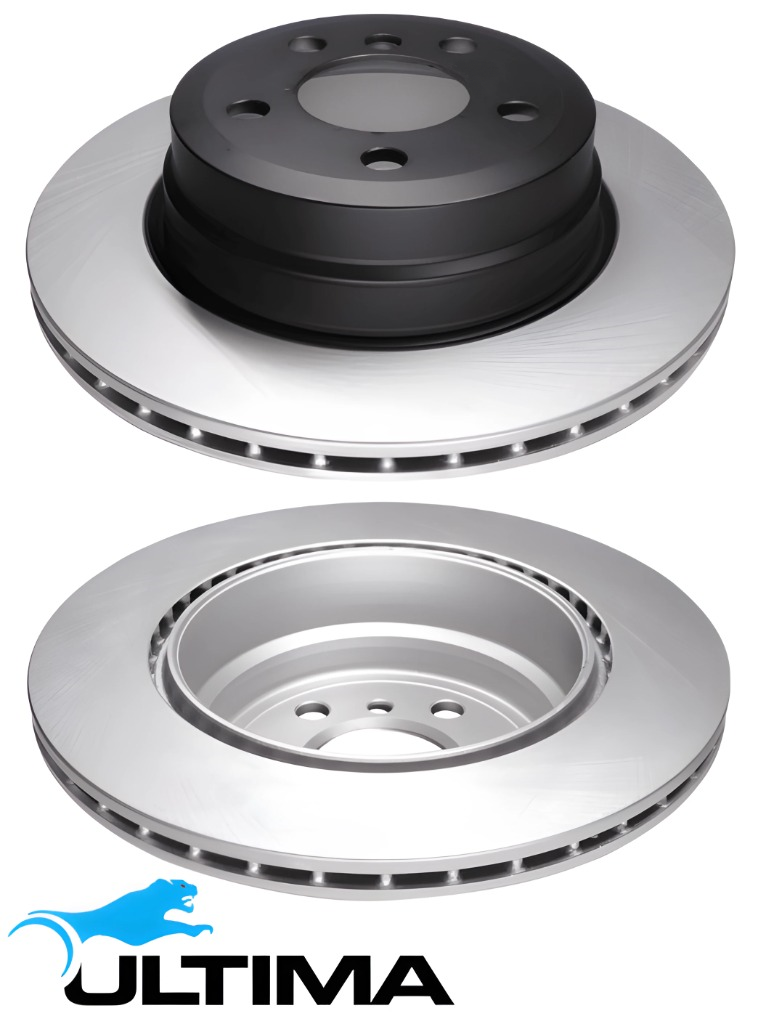 ULTIMA REAR VENTED DISC BRAKE ROTOR SET TO SUIT BMW N62B48 S63B44 N63B44A 4.4L 4.8L V8 OD 320MM