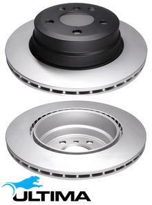 ULTIMA REAR VENTED DISC BRAKE ROTOR SET TO SUIT BMW N62B48 S63B44 N63B44A 4.4L 4.8L V8 OD 320MM
