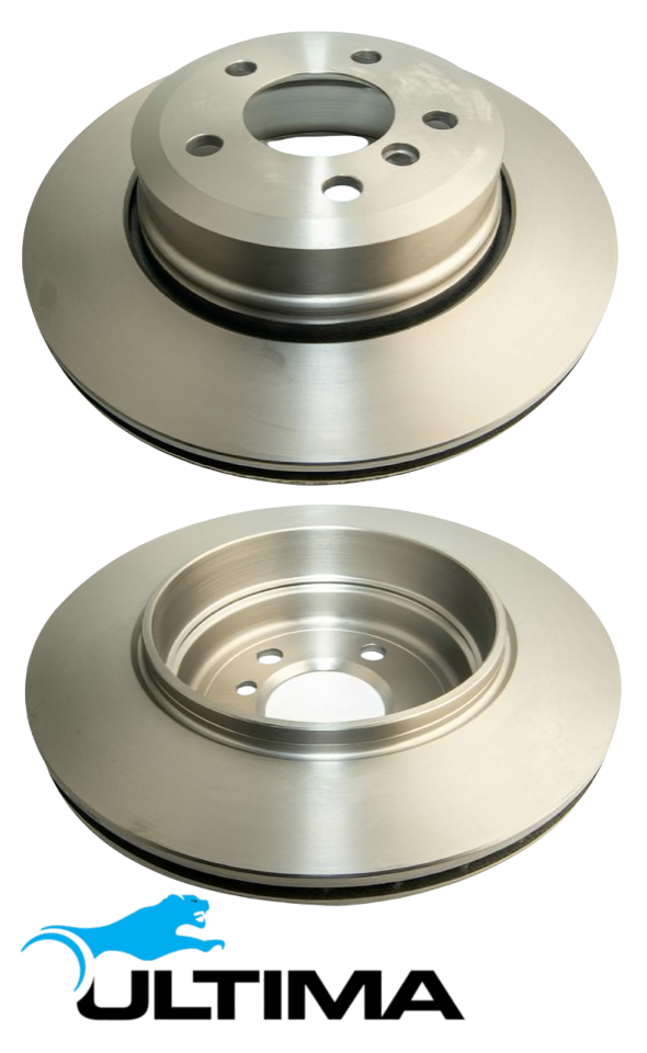 REAR VENTED DISC BRAKE ROTOR SET TO SUIT BMW X SERIES X3 M54B25 M54B30 N52B25 2.5L 3.0L I6 OD 320MM