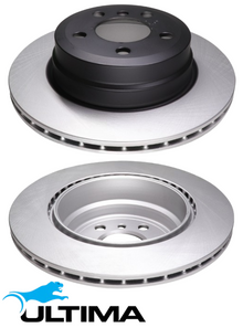 ULTIMA REAR VENTED DISC BRAKE ROTORS FOR BMW M54B30 N52B30 N55B30A M57D30 M57D30TU2TOP 2.9L 3.0L I6