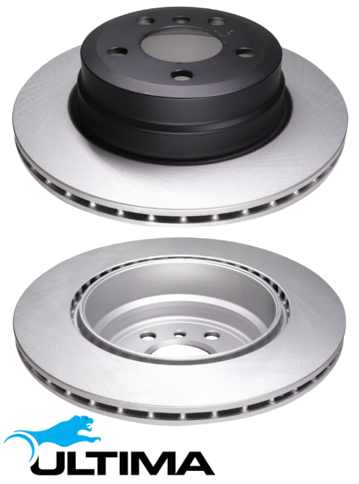 ULTIMA REAR VENTED DISC BRAKE ROTOR SET TO SUIT BMW X SERIES X5 M57D30TU2TOP 2.9L I6 OD 320MM
