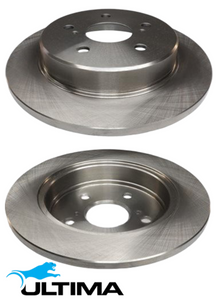 ULTIMA REAR SOLID DISC BRAKE ROTOR SET TO SUIT TOYOTA CAMRY ASV70R AXVH71R 2AR-FE A25A-FXS 2.5L I4