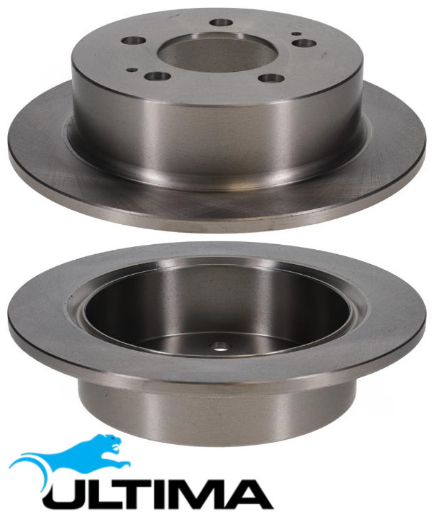 ULTIMA REAR SOLID DISC BRAKE ROTOR SET TO SUIT SSANGYONG ACTYON C100 Q100 OM664.951 2.0L I4