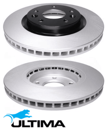 FRONT VENTED DISC BRAKE ROTOR SET TO SUIT NISSAN X-TRAIL T32 MR20DD QR25DE R9M M9R 1.6L 2.0L 2.5L I4