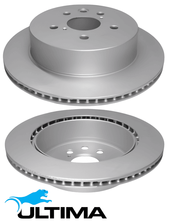 ULTIMA VENTED REAR DISC BRAKE ROTOR SET TO SUIT TOYOTA CROWN UZS186R 3UZ-FE 4.3L V8