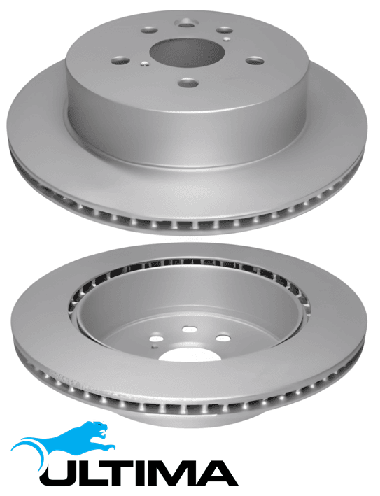 ULTIMA VENTED REAR DISC BRAKE ROTOR SET TO SUIT TOYOTA 2GR-FSE 3.5L V6