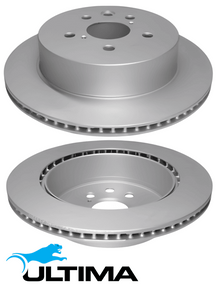 ULTIMA REAR VENTED DISC BRAKE ROTOR SET TO SUIT TOYOTA CROWN GRS184R GRS204R 2GR-FSE 3.5L V6