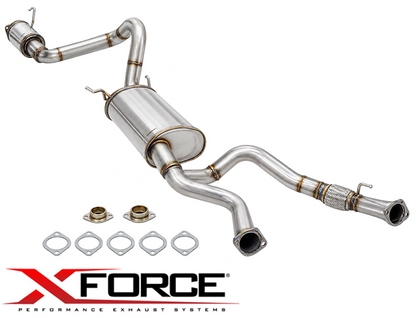 XFORCE 2.5" CATBACK PERFORMANCE EXHAUST SYSTEM TO SUIT TOYOTA LANDCRUISER UZJ100R 2UZ-FE 4.7L V8