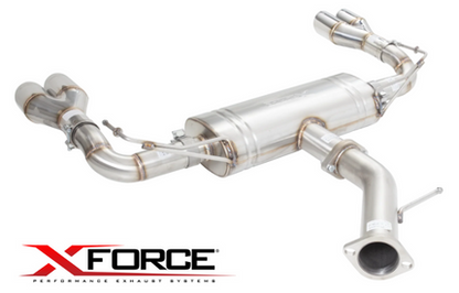 XFORCE 3"" AXLE BACK EXHAUST SYSTEM TO SUIT KIA CERATO BD G4FJ TURBO 1.6L I4 SUITS GT MODEL
