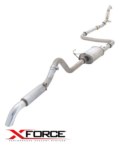 XFORCE 3" CATBACK PERFORMANCE EXHAUST SYSTEM FOR NISSAN NAVARA D40 YD25DDTI 2.5 I4 08/08 ON TO 07/15