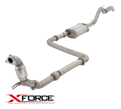 XFORCE 3" CATBACK PERFORMANCE EXHAUST SYSTEM FOR NISSAN NAVARA D40 YD25DDTI 2.5 I4 08/08 ON TO 07/15