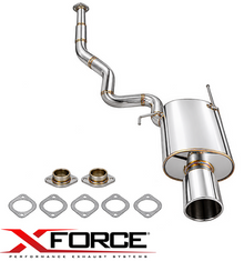 XFORCE 3" CATBACK EXHAUST SYSTEM TO SUIT MITSUBISHI LANCER CT9A CP9A 4G63T TURBO 2.0L I4 FROM 08/2003