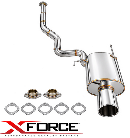 XFORCE 3" CATBACK EXHAUST SYSTEM TO SUIT MITSUBISHI LANCER CT9A CP9A 4G63T TURBO 2.0L I4 FROM 08/2003