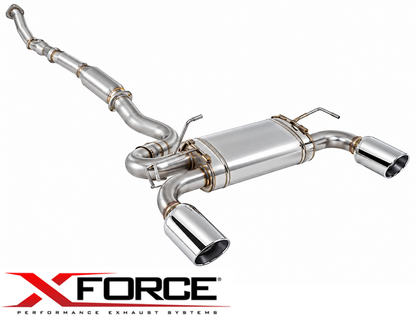 XFORCE 3" DUMP PIPE BACK EXHAUST SYSTEM TO SUIT MITSUBISHI LANCER CJ 4B11T TURBO 2.0L I4 SUITS CX4A & CY4A CHASSIS